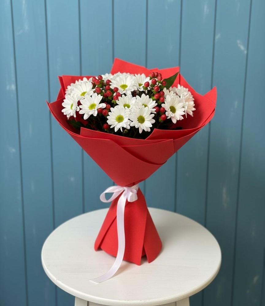 Букет цветов из: Хризантемы в Икше