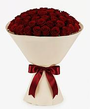 Букет 101 Бордовая роза Блэк Бакарра в Икше