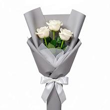 Букет 3 белые розы #REPLACE_PRED# Икше