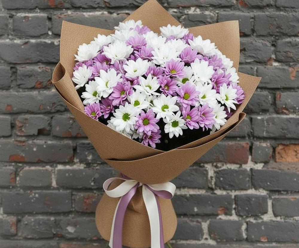 Букет цветов из: Хризантемы в Икше