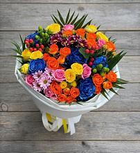 Букет цветов из:  Розы и Хризантемы в Икше