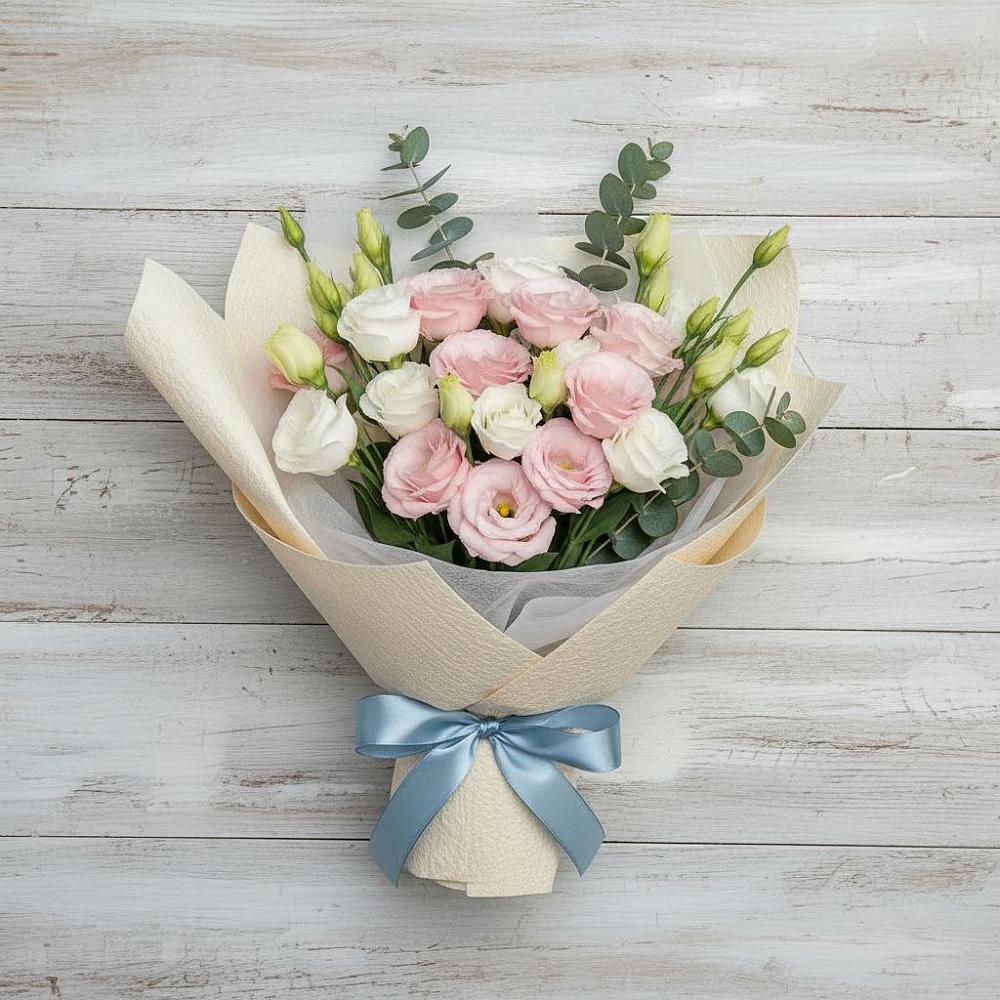 Букет цветов из: Лизиантусы в Икше